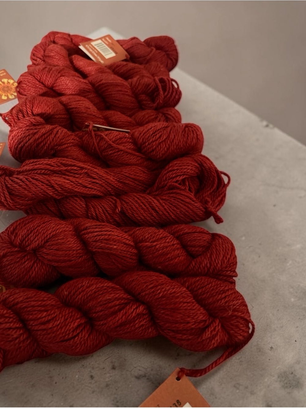 Mirasol Deep Crimson Twisted Yarn